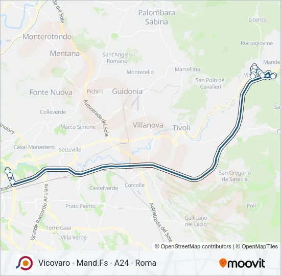 COTRAL Bus Line Map