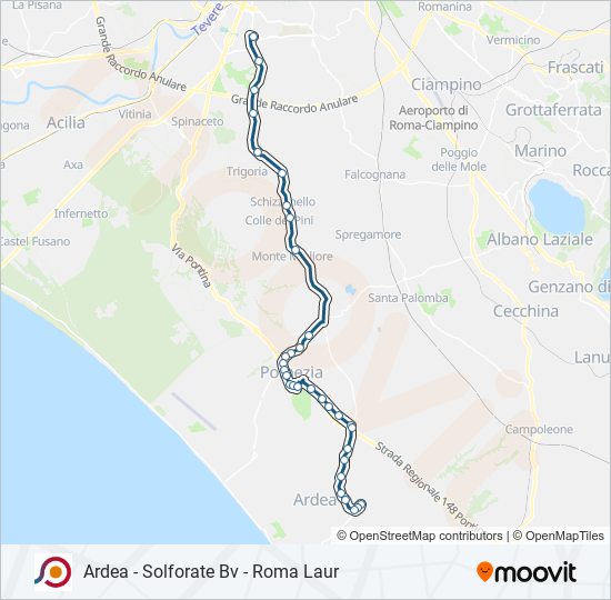 COTRAL bus Line Map