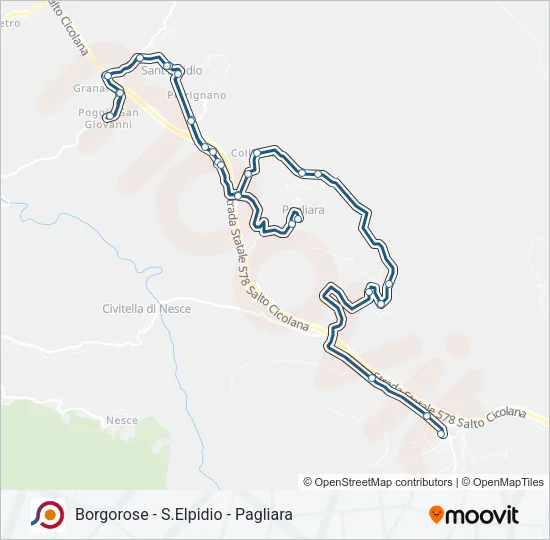 COTRAL Bus Line Map