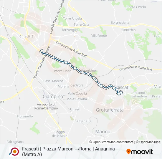 COTRAL Bus Line Map