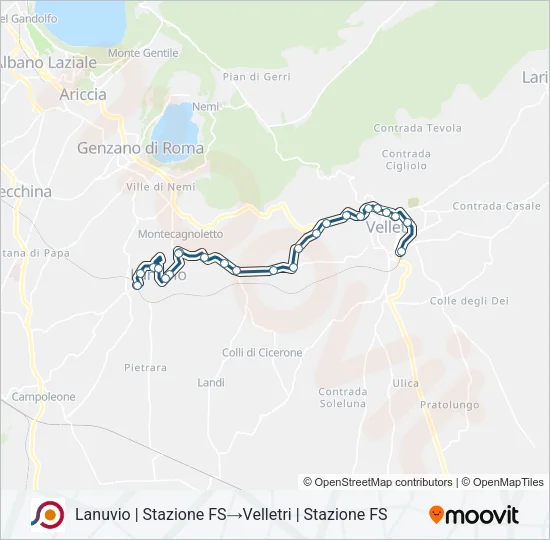 COTRAL Bus Line Map