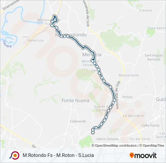 COTRAL Bus Line Map
