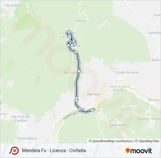 COTRAL Bus Line Map
