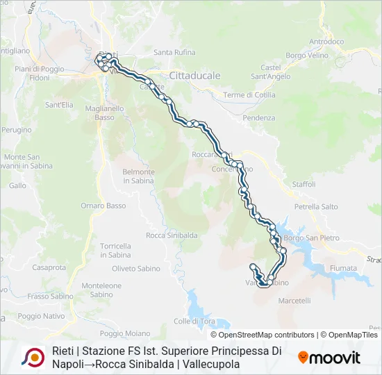 COTRAL Bus Line Map