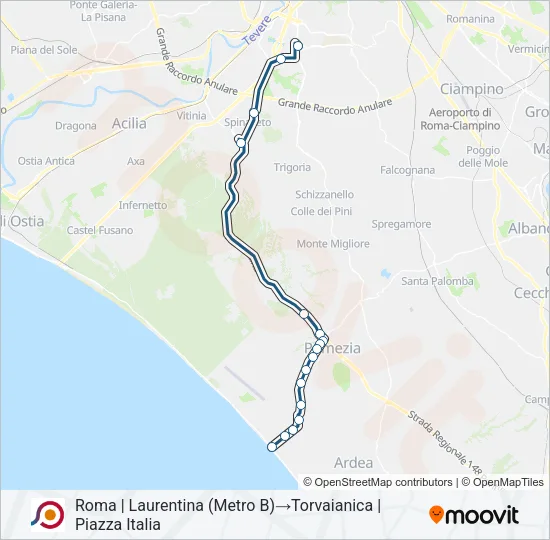 COTRAL Bus Line Map