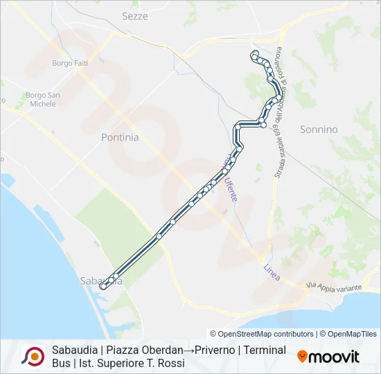 COTRAL Bus Line Map