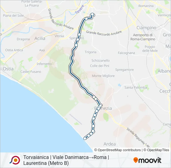 COTRAL Bus Line Map