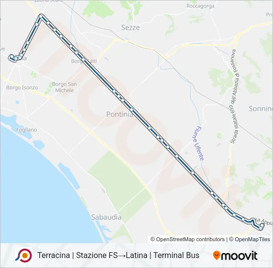 COTRAL Bus Line Map