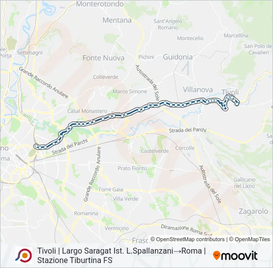 COTRAL Bus Line Map