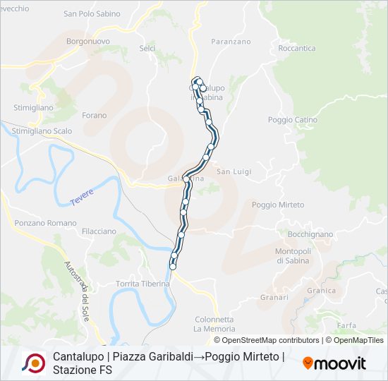 COTRAL Bus Line Map