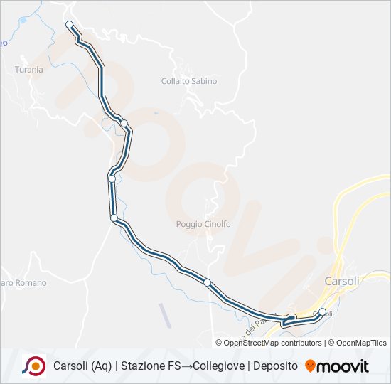 COTRAL bus Line Map