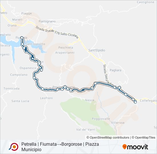 COTRAL bus Line Map