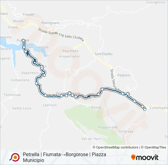COTRAL Bus Line Map