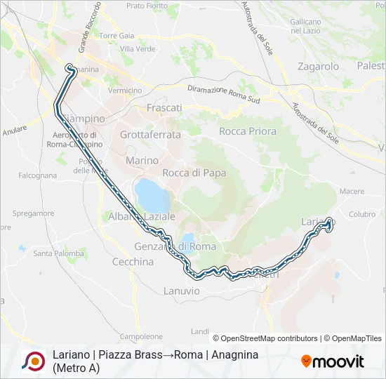 COTRAL Bus Line Map