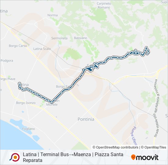 COTRAL bus Line Map