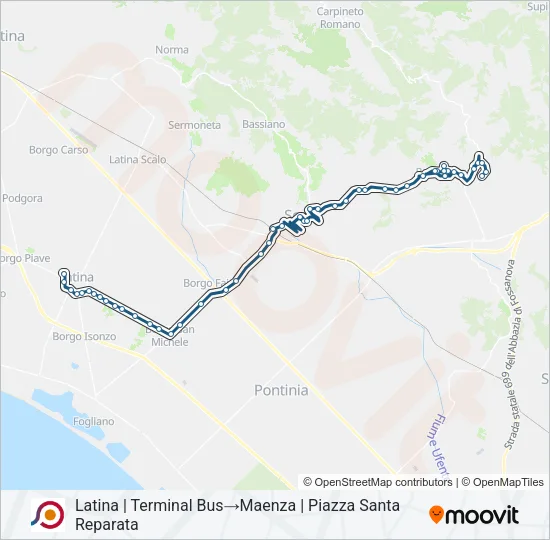 COTRAL Bus Line Map