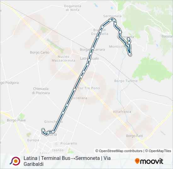 COTRAL Bus Line Map