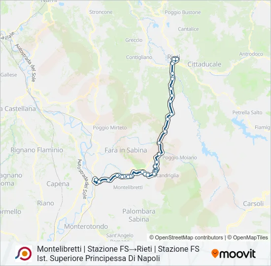 COTRAL Bus Line Map