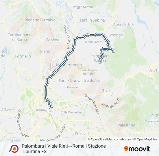 COTRAL Bus Line Map