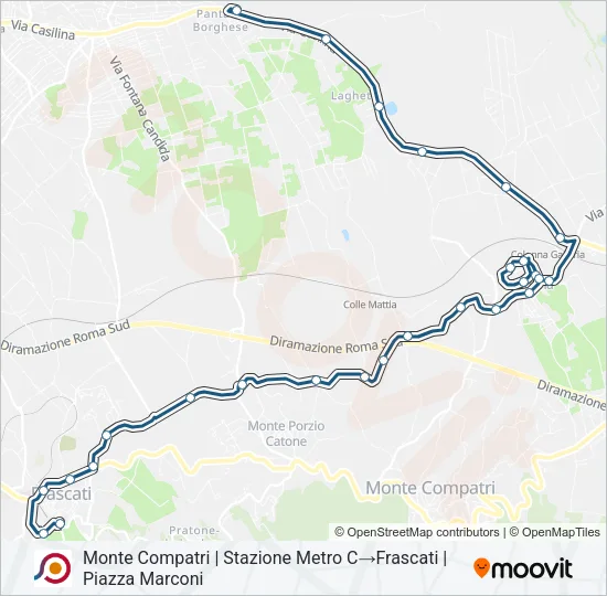 COTRAL Bus Line Map