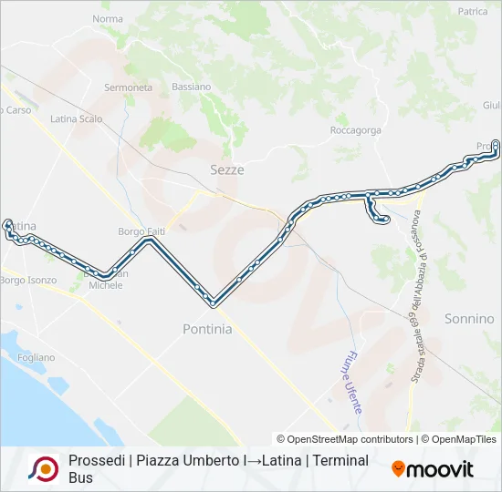 COTRAL Bus Line Map