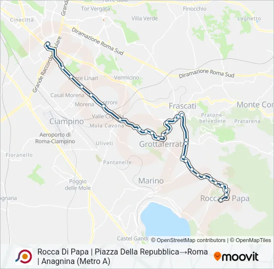 COTRAL Bus Line Map