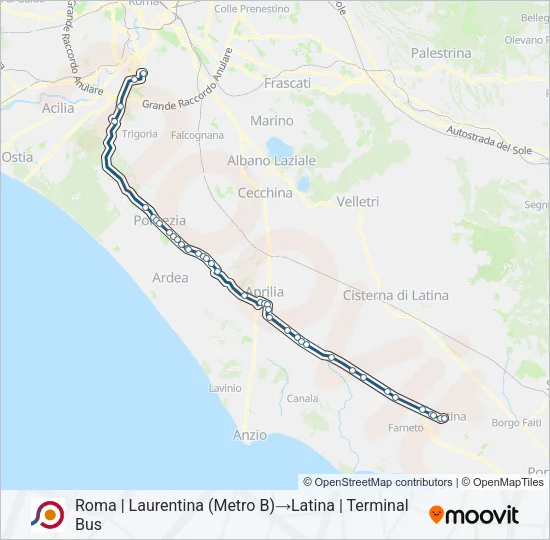 COTRAL Bus Line Map
