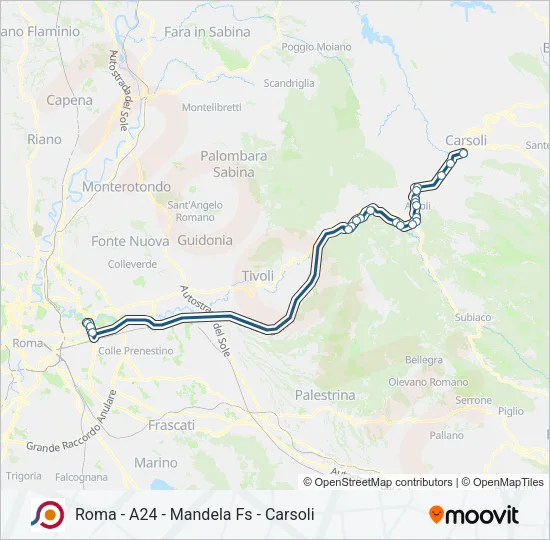 COTRAL Bus Line Map