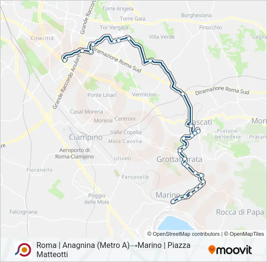 COTRAL Bus Line Map