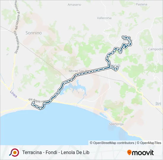 COTRAL Bus Line Map