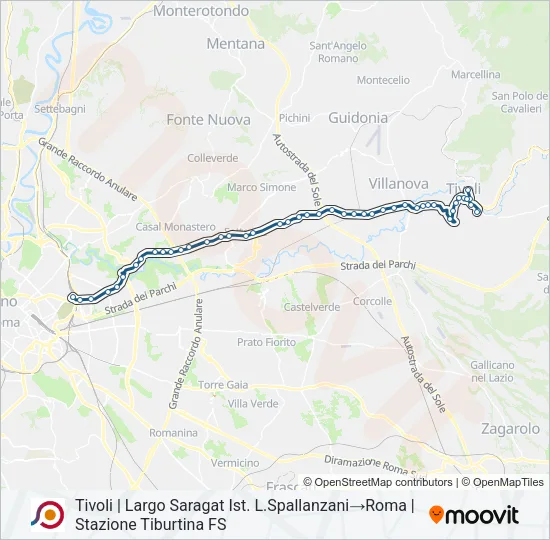 COTRAL Bus Line Map