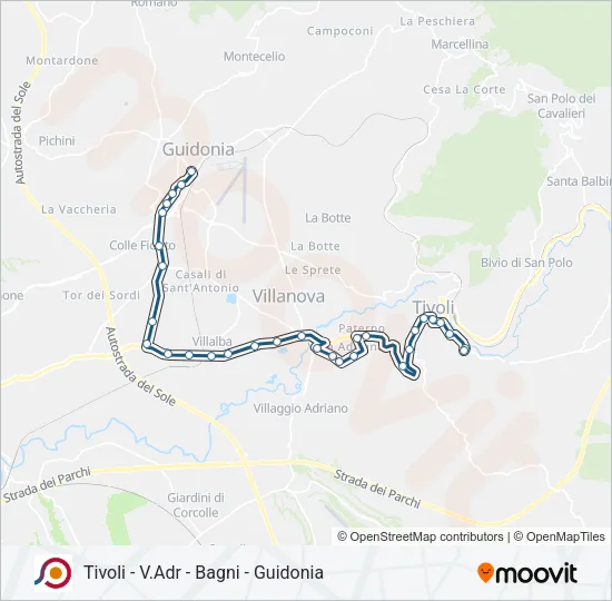 COTRAL Bus Line Map
