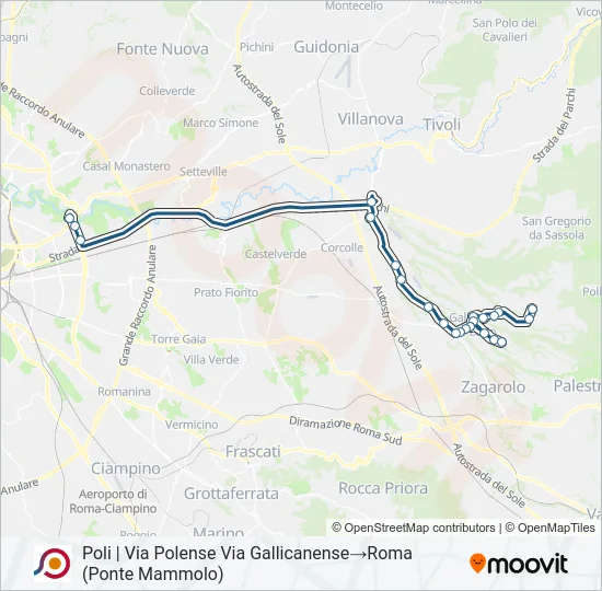 COTRAL Bus Line Map