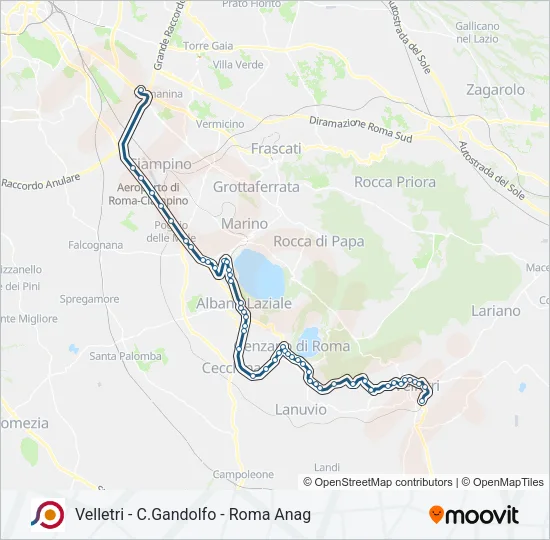 COTRAL Bus Line Map