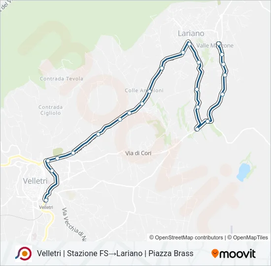 COTRAL Bus Line Map