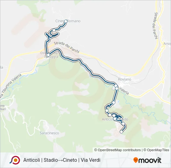 COTRAL Bus Line Map