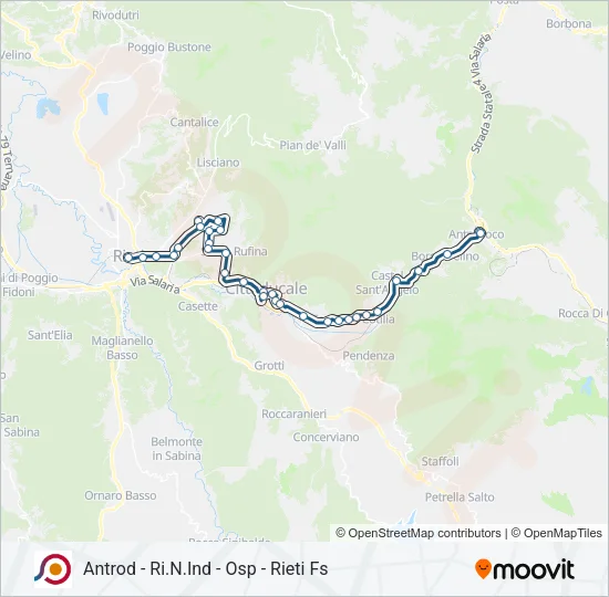 COTRAL Bus Line Map