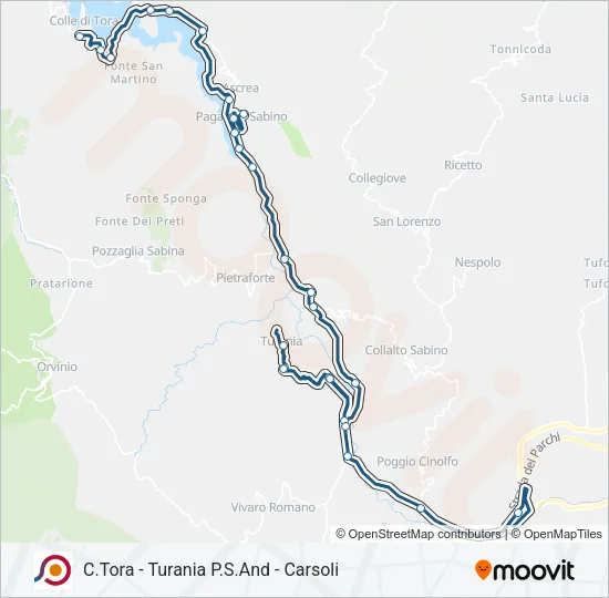 COTRAL Bus Line Map