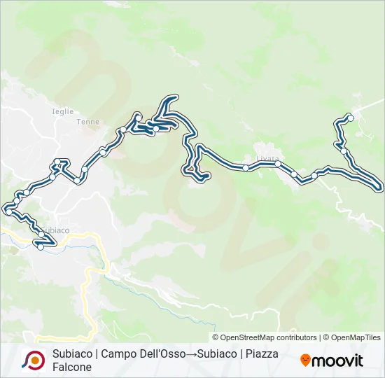 COTRAL Bus Line Map