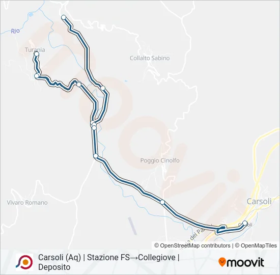 COTRAL Bus Line Map