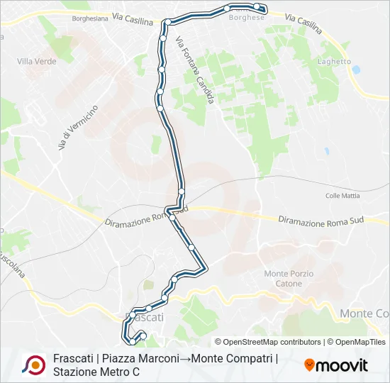 COTRAL Bus Line Map