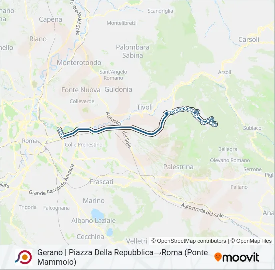 COTRAL Bus Line Map