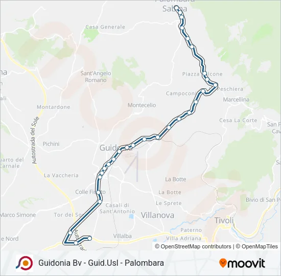 COTRAL Bus Line Map