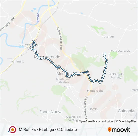COTRAL Bus Line Map
