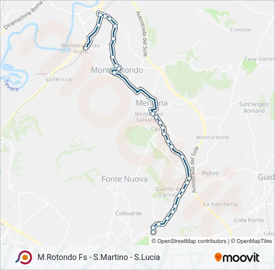 COTRAL Bus Line Map