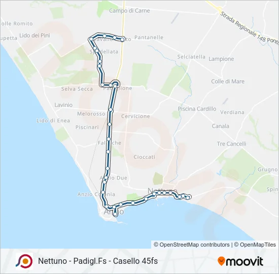 COTRAL Bus Line Map