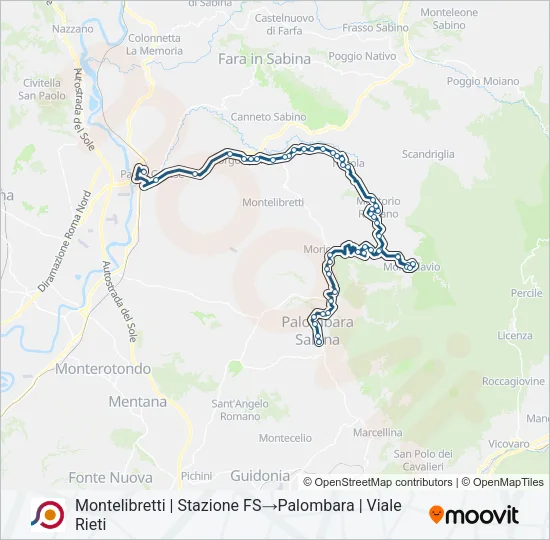 COTRAL Bus Line Map