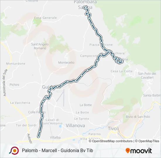 COTRAL Bus Line Map