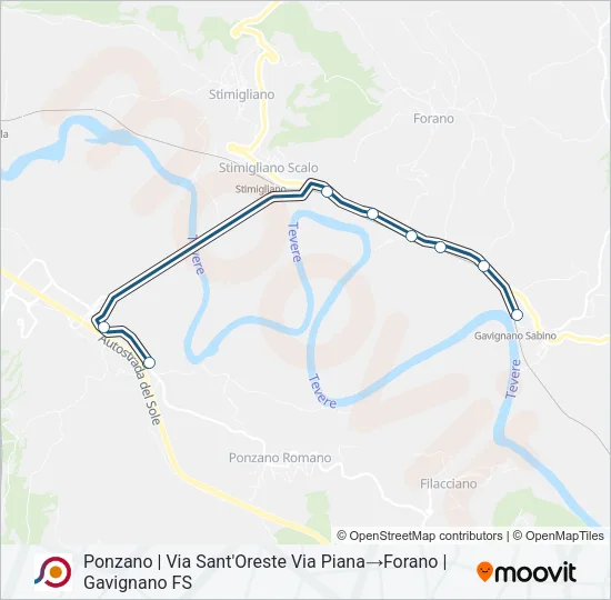 COTRAL Bus Line Map