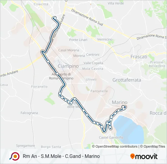 COTRAL Bus Line Map
